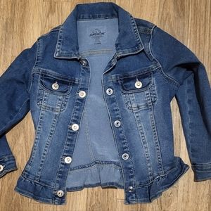 Jordache denim jacket size 5t little girl
